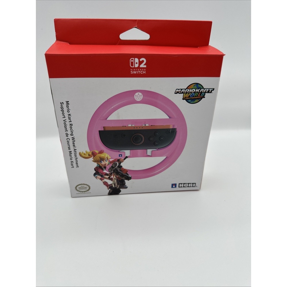 HORI Mario Kart‎ Racing Wheel Nintendo Switch and Switch 2 Peach (OPEN BOX)